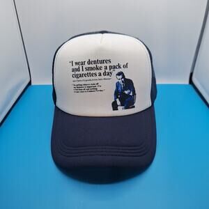 Cigarettes Trucker Snapback Hat Cap Black Foam (Funny Saying)